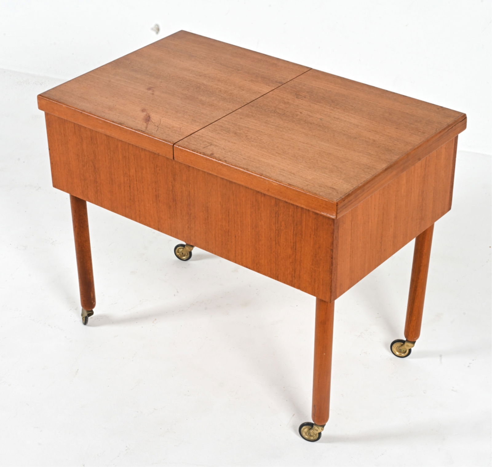 DANISH TEAK SEWING TABLE, C. 1960'S (1 of 11)