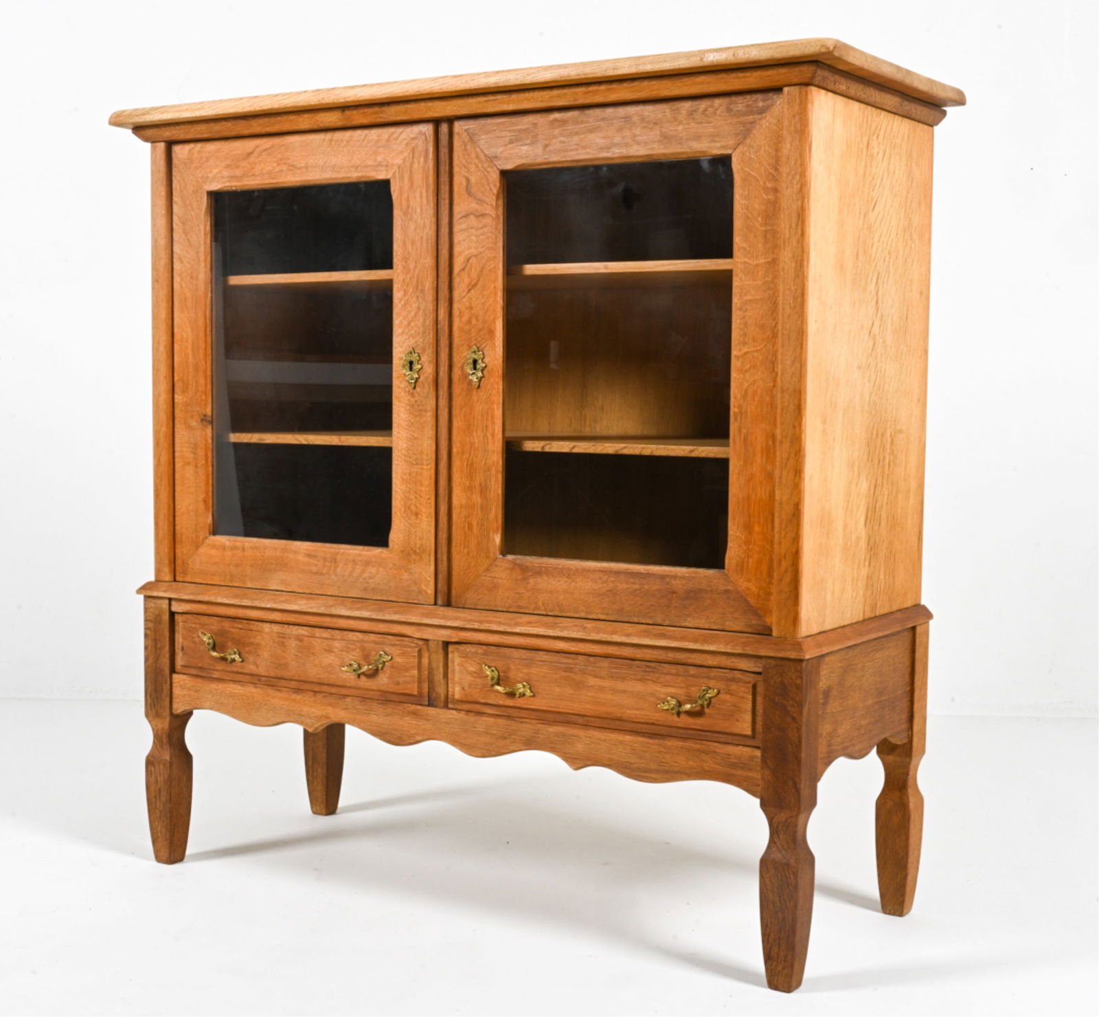 HENNING KJAERNULF OAK DISPLAY CABINET, C. 1970'S (1 of 13)