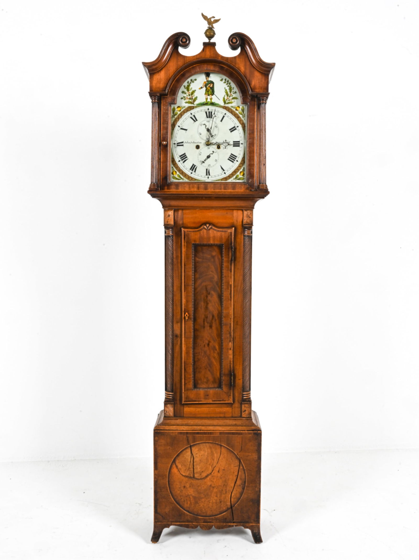 19TH C. SCOTTISH PAINTED TALL CASE CLOCK (1 of 20)