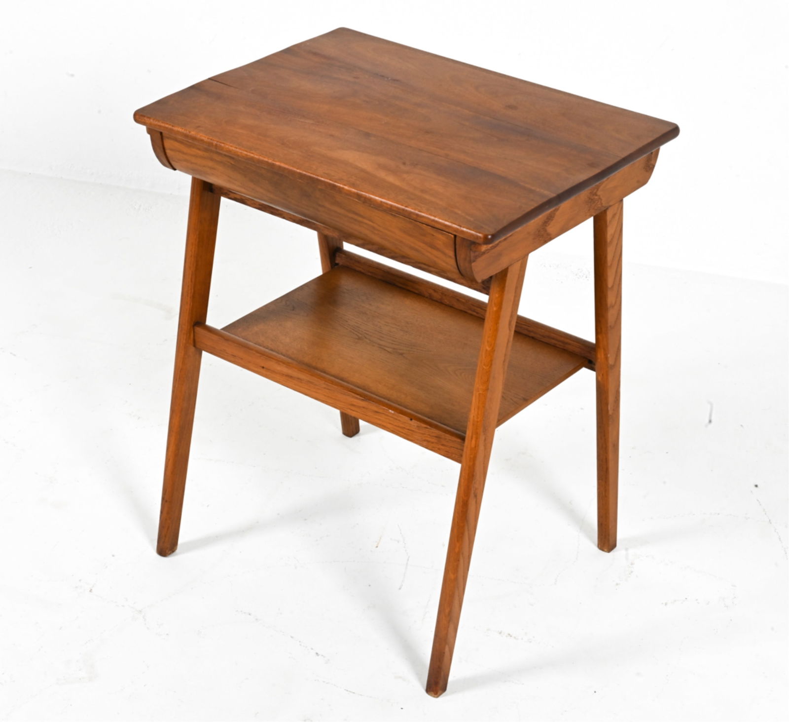 DANISH MID-CENTURY TEAK SEWING OR SIDE TABLE (1 of 13)