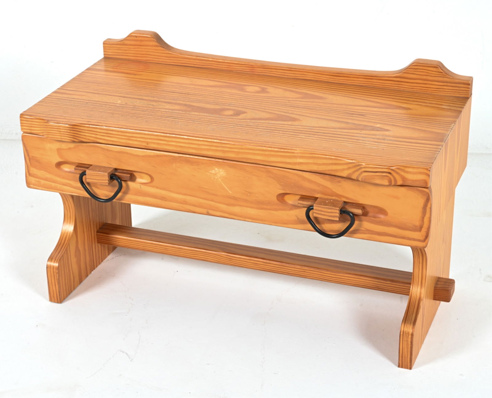 DUTCH BRUTALIST PINE HALL CHEST, C. 1970'S (1 of 14)