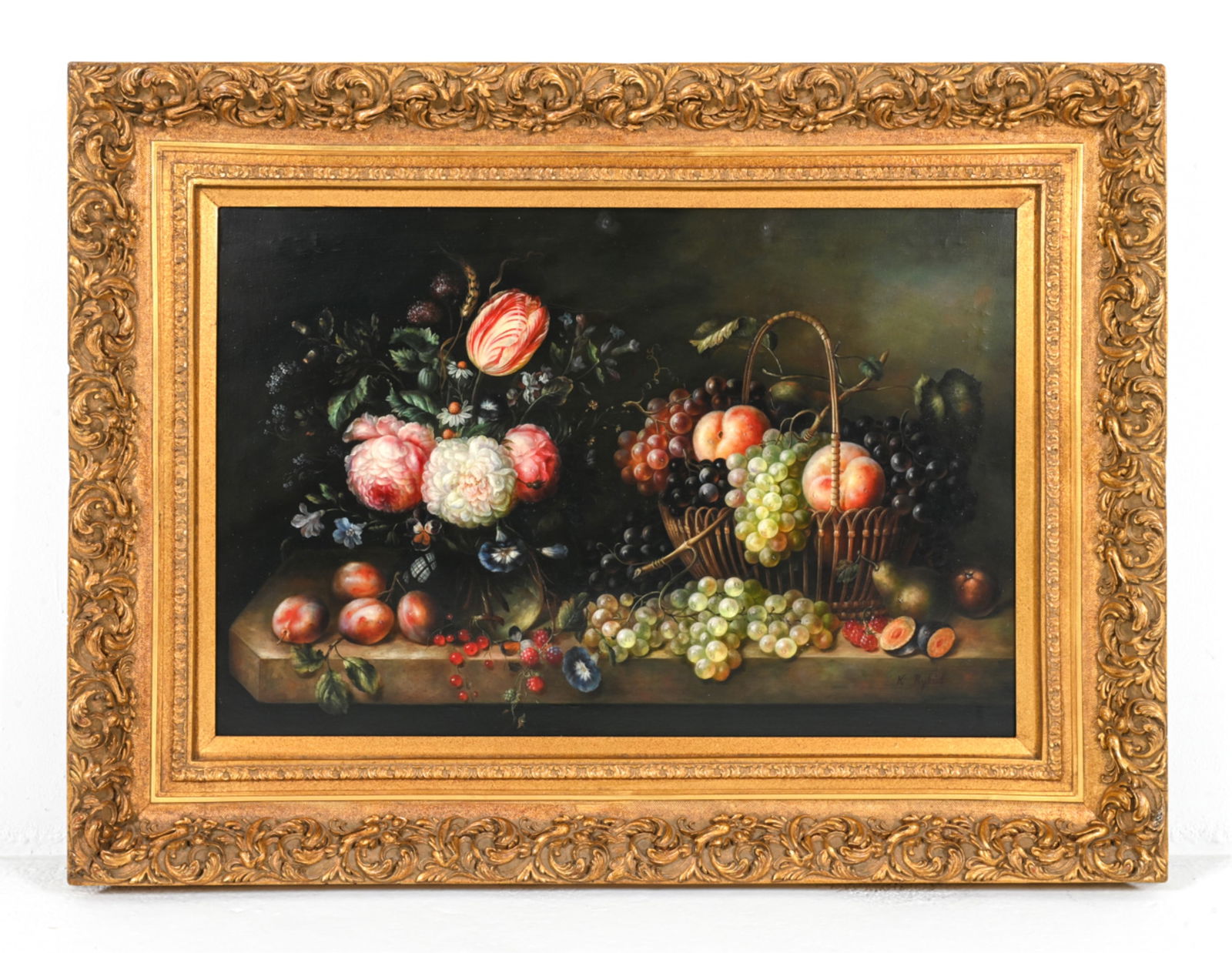 ANTIQUE STILL LIFE O/C PAINTING (1 of 10)