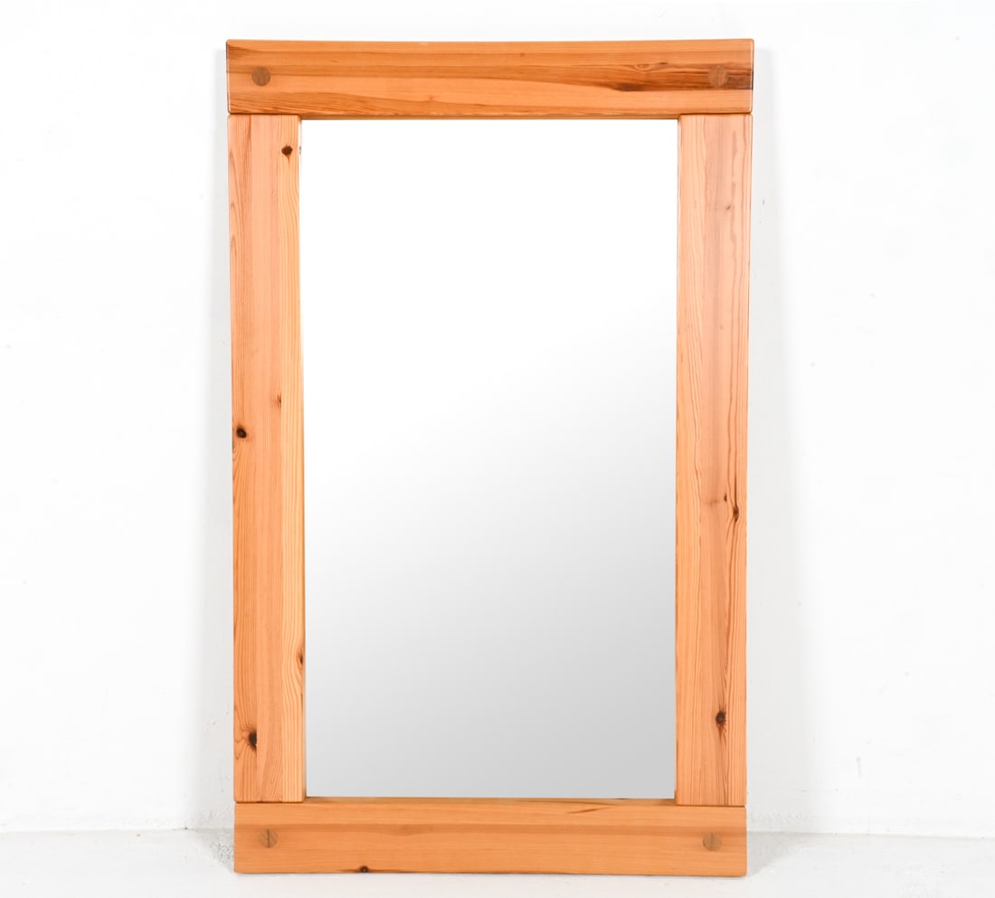 ATTR. RUBEN WARD SWEDISH PINE LARGE MIRROR (1 of 8)