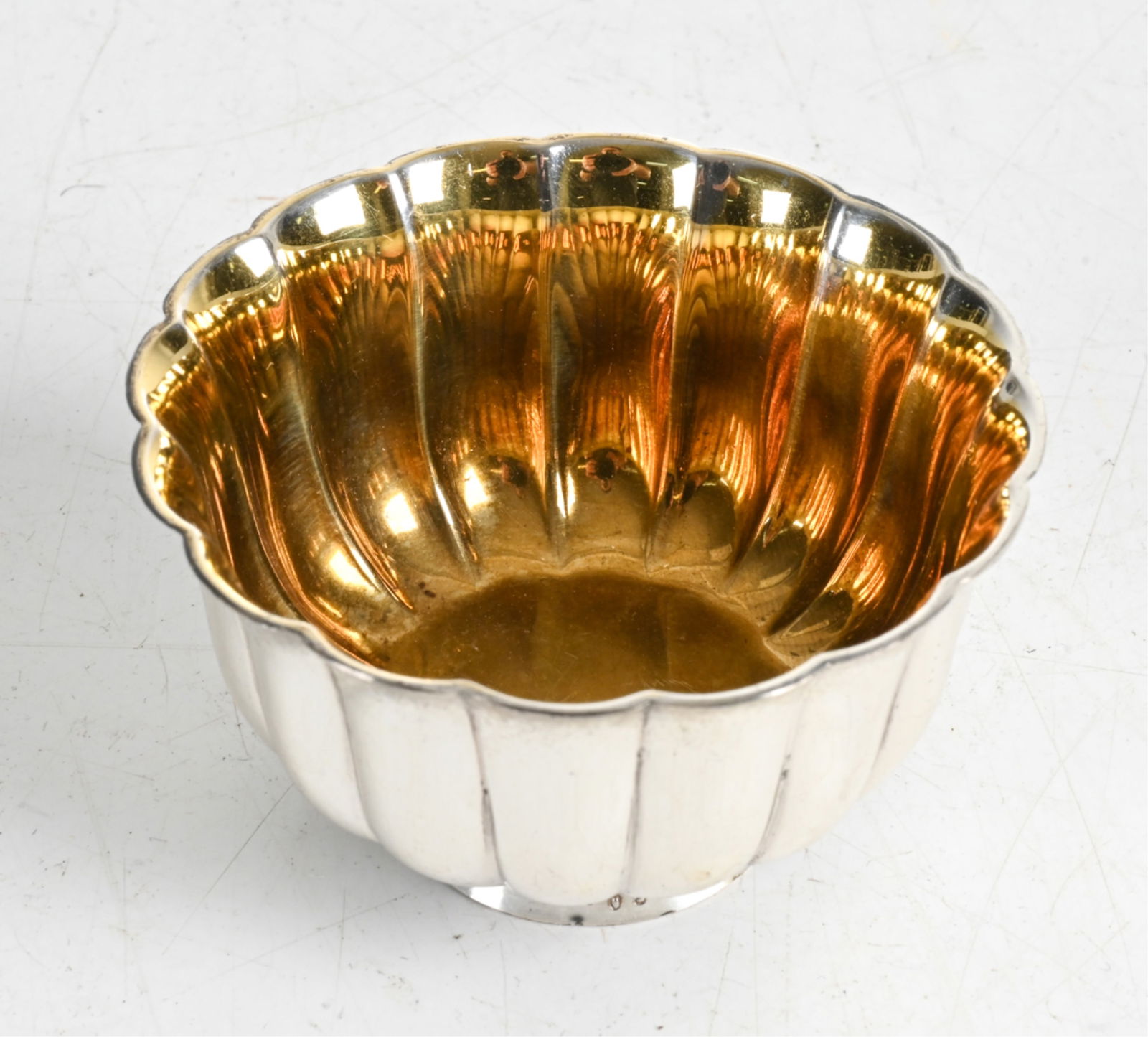 VINTAGE BVLGARI STERLING & 24K GOLD CAVIAR BOWL (1 of 12)