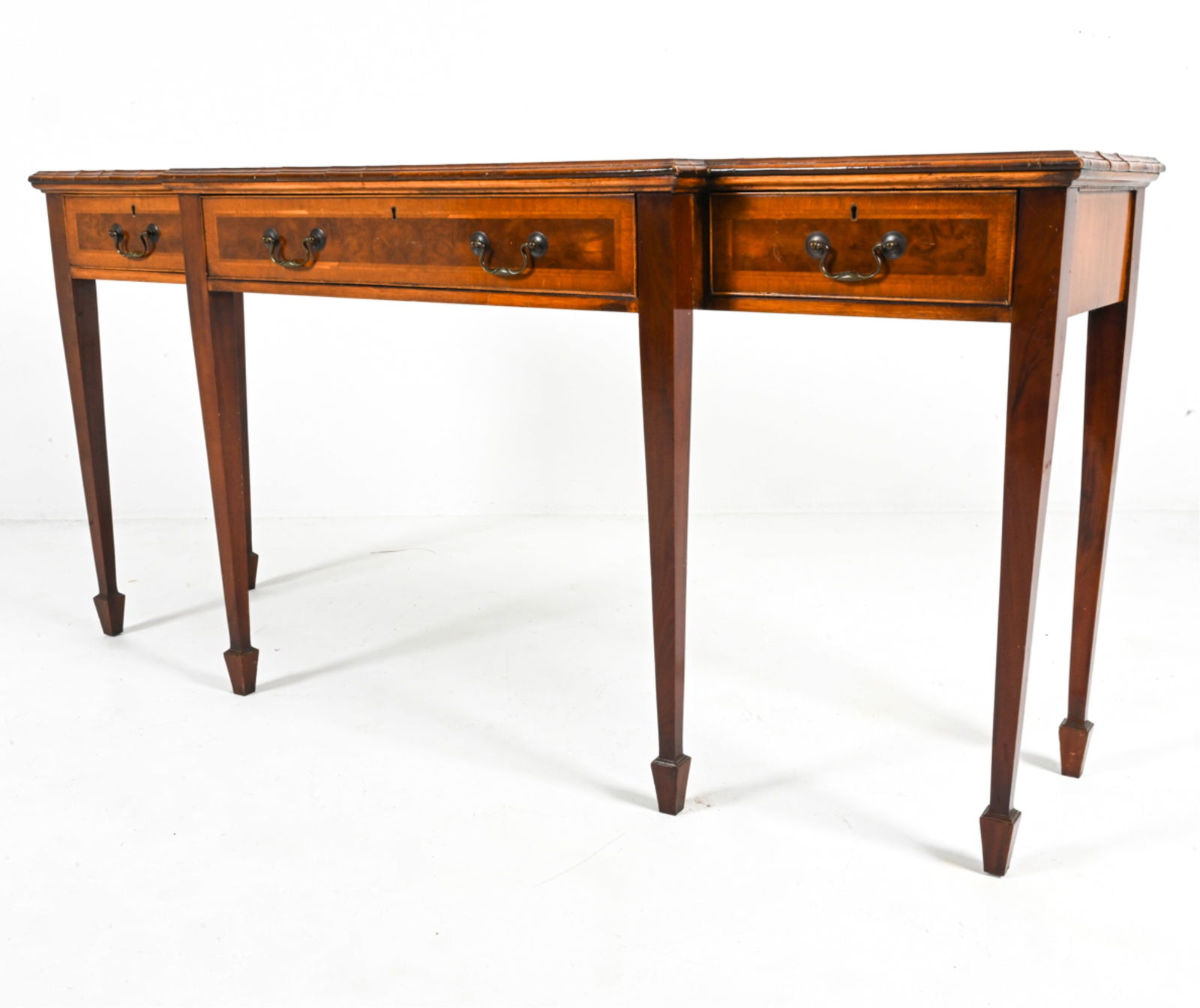 MAHOGANY & BURLWOOD CONSOLE IN THE FEDERAL STYLE (1 of 16)