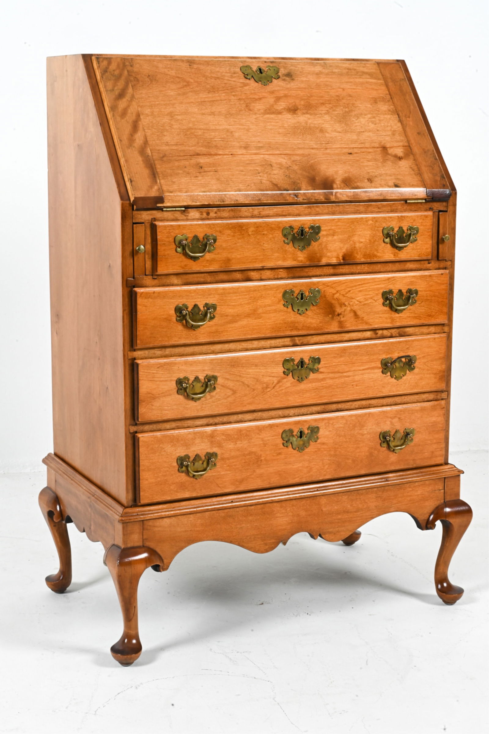 19TH C. MAPLE DIMINUTIVE SLANT-FRONT SECRETARY (1 of 19)
