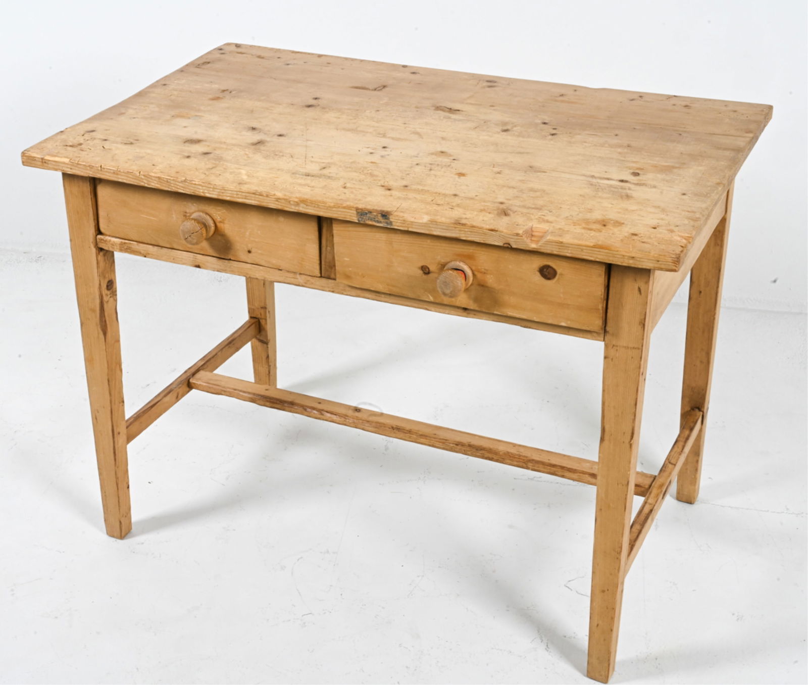 EARLY 20TH C. PINE WRITING DESK OR WORK TABLE (1 of 13)