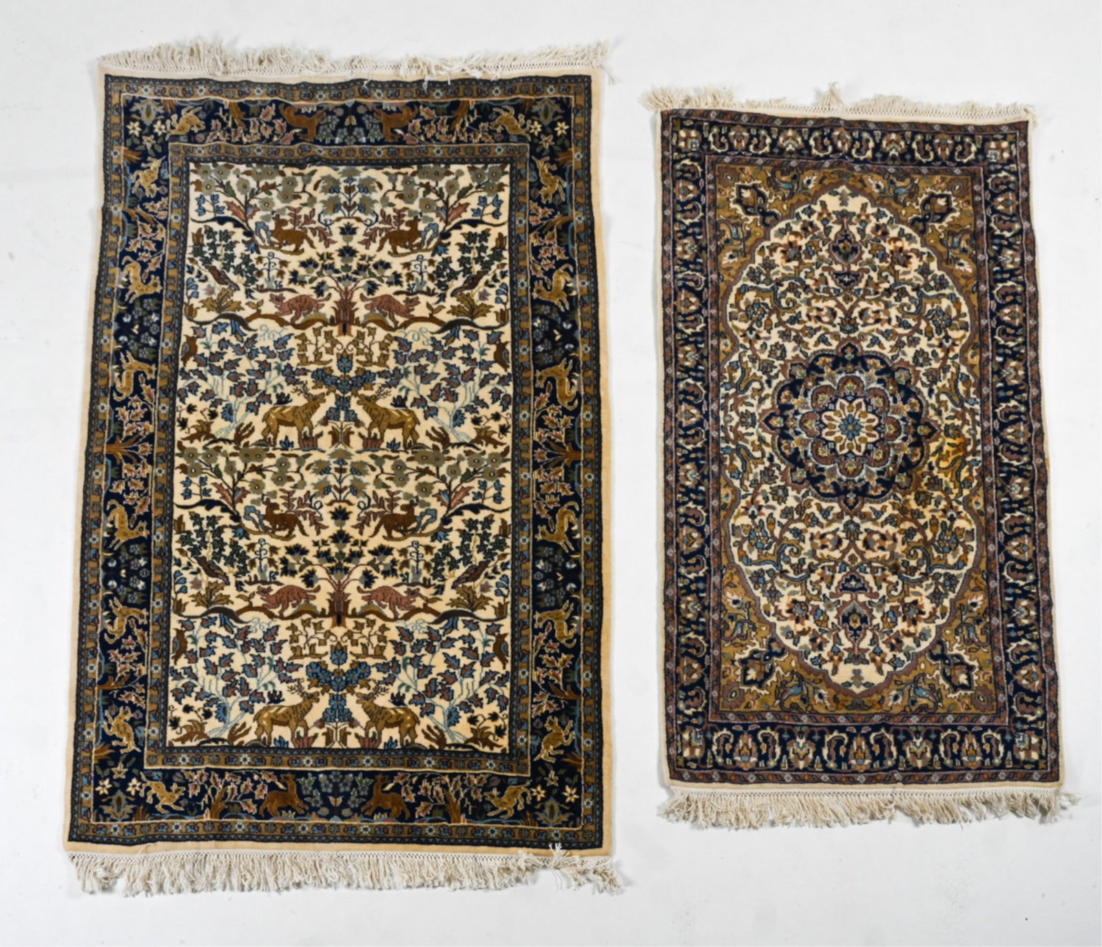 (2) PERSIAN THROW RUGS INCL. TREE OF LIFE (1 of 11)