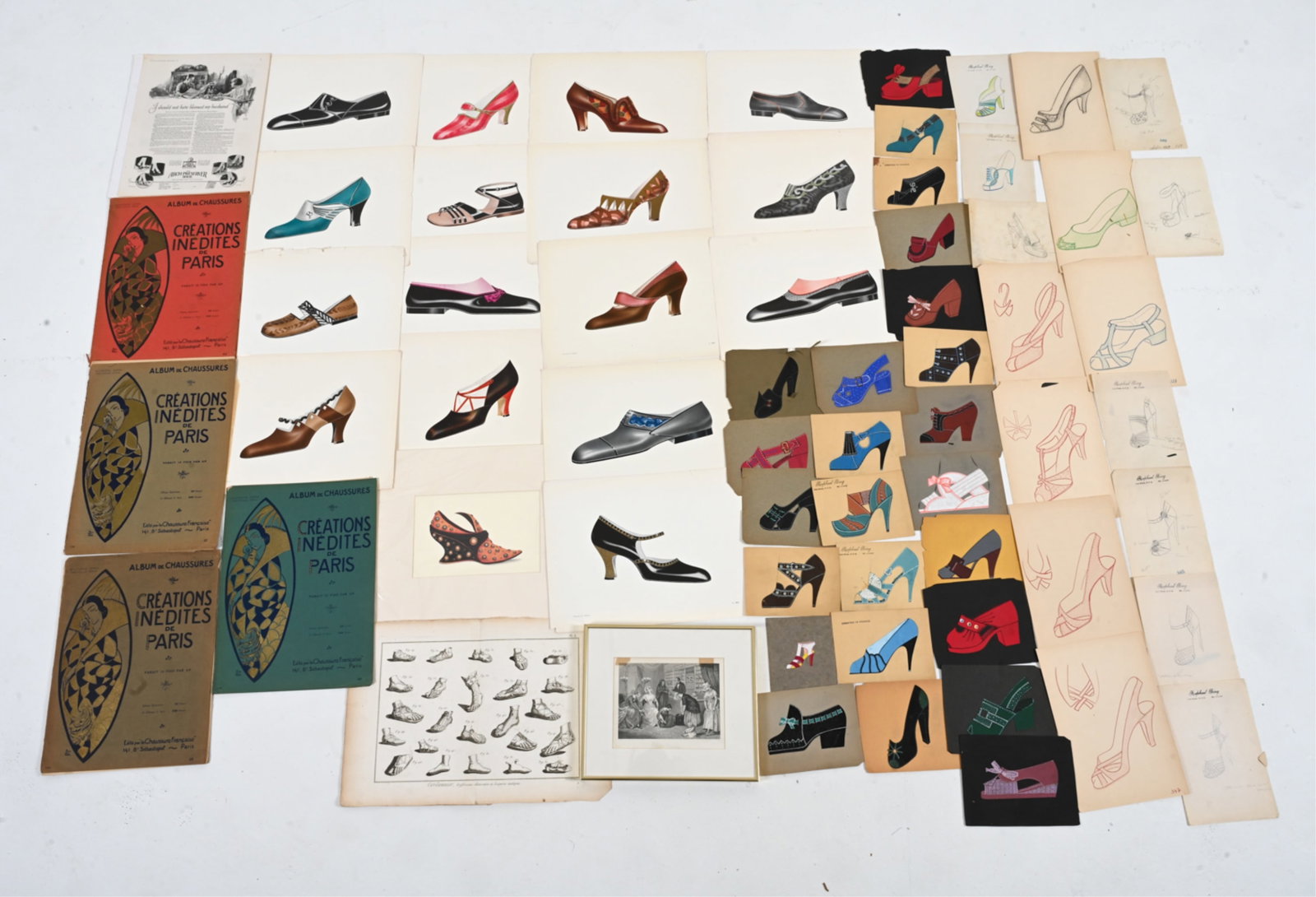 GROUPING OF SHOE DESIGN EPHEMERA (1 of 20)