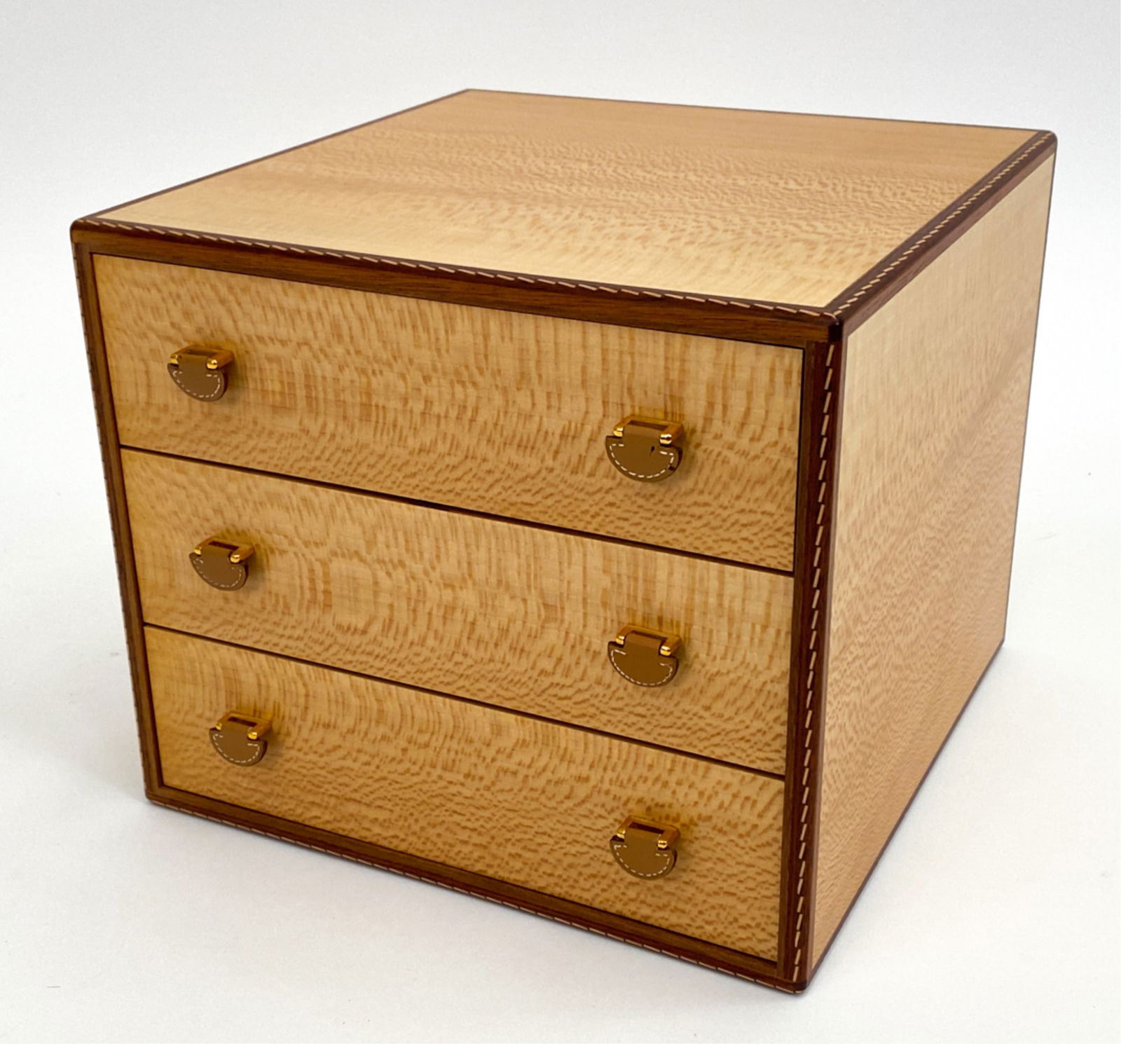 RARE HERMES LEATHER-TRIMMED WATCH BOX (1 of 11)