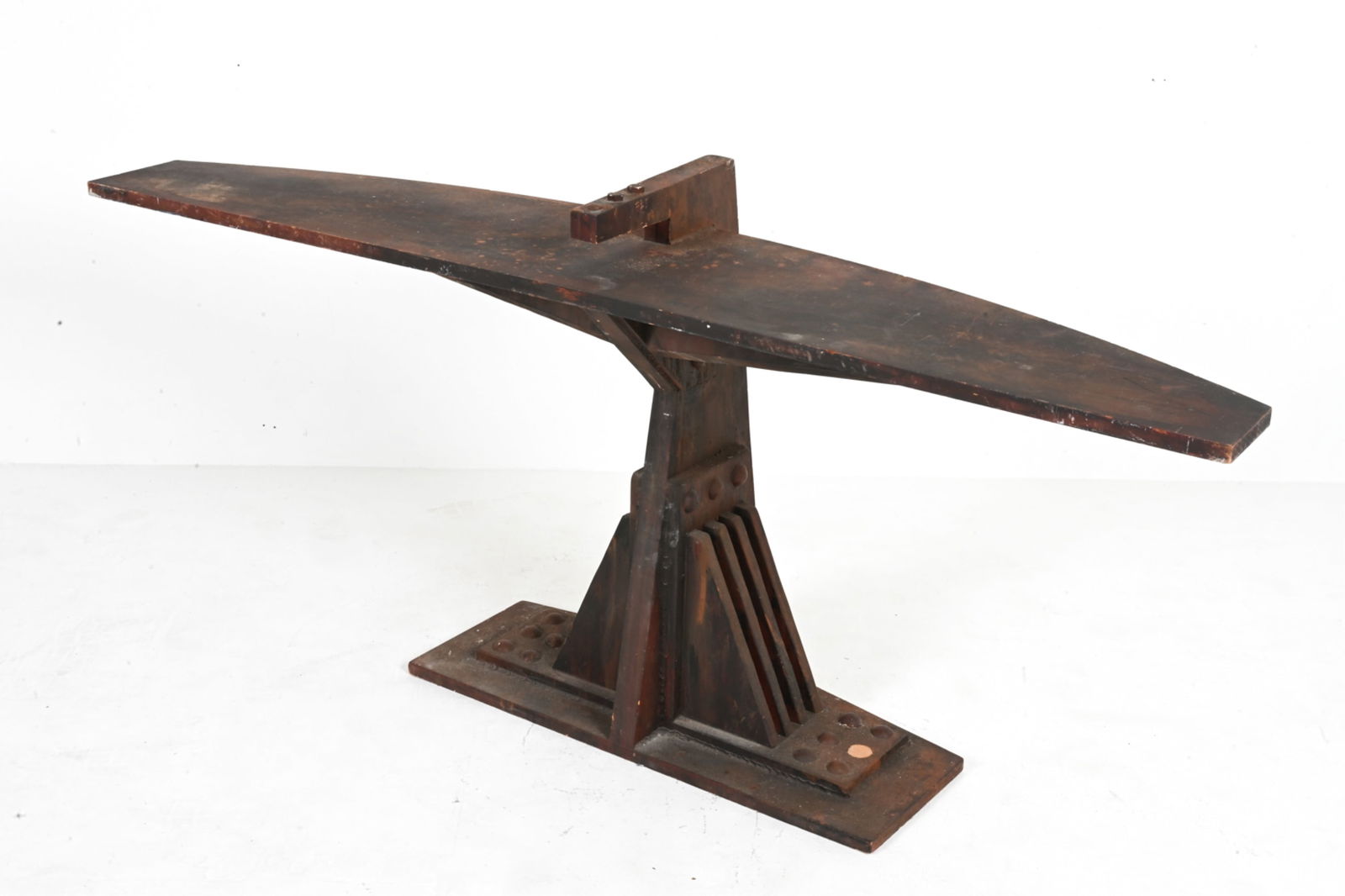 ARTS & CRAFTS SCULPTURAL CONSOLE TABLE (1 of 16)