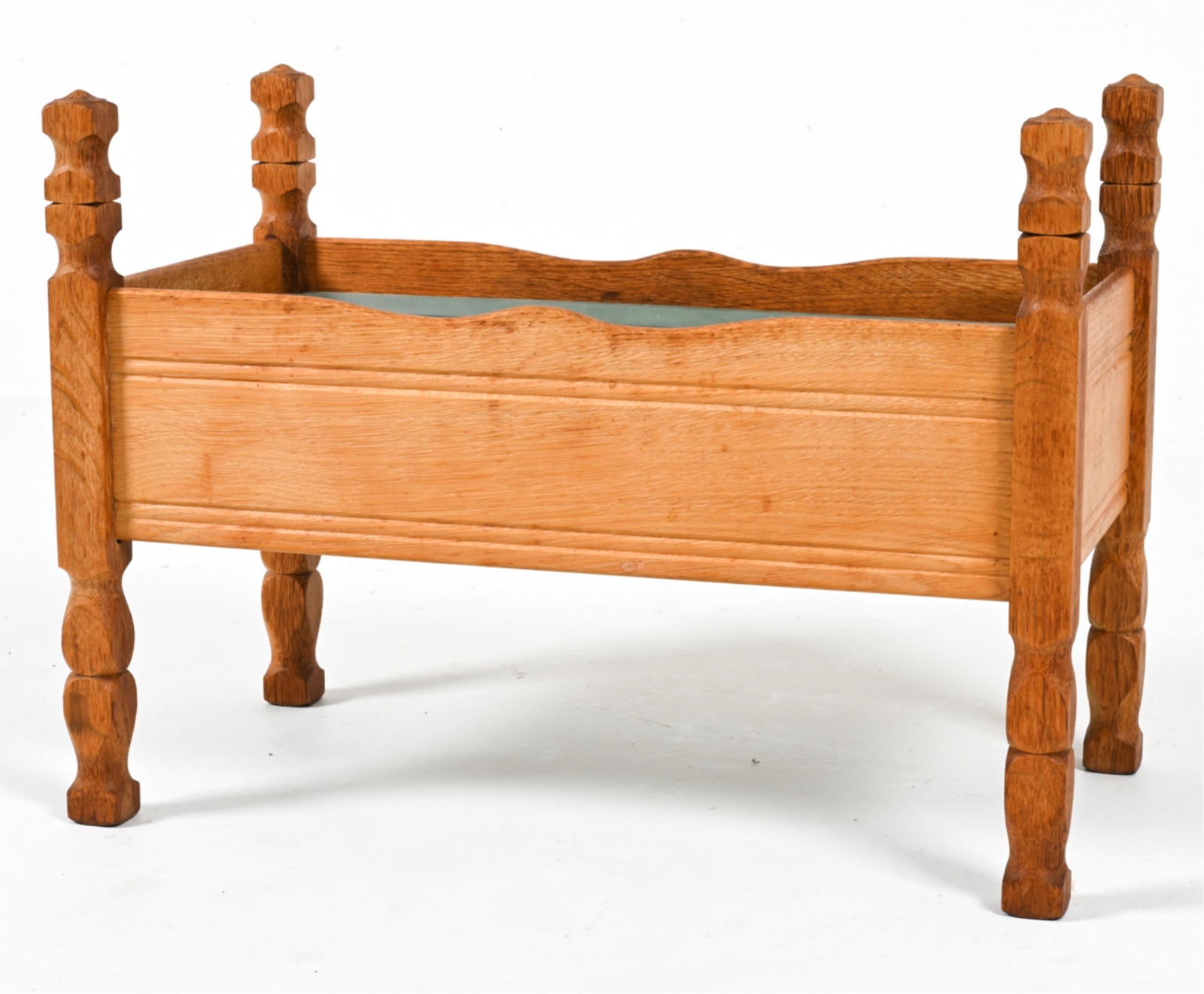 KW MOBLER OAK FLOWER BOX PLANTER, C.1970'S (1 of 11)