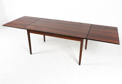 LUBKE GERMAN ROSEWOOD EXTENSION DINING TABLE