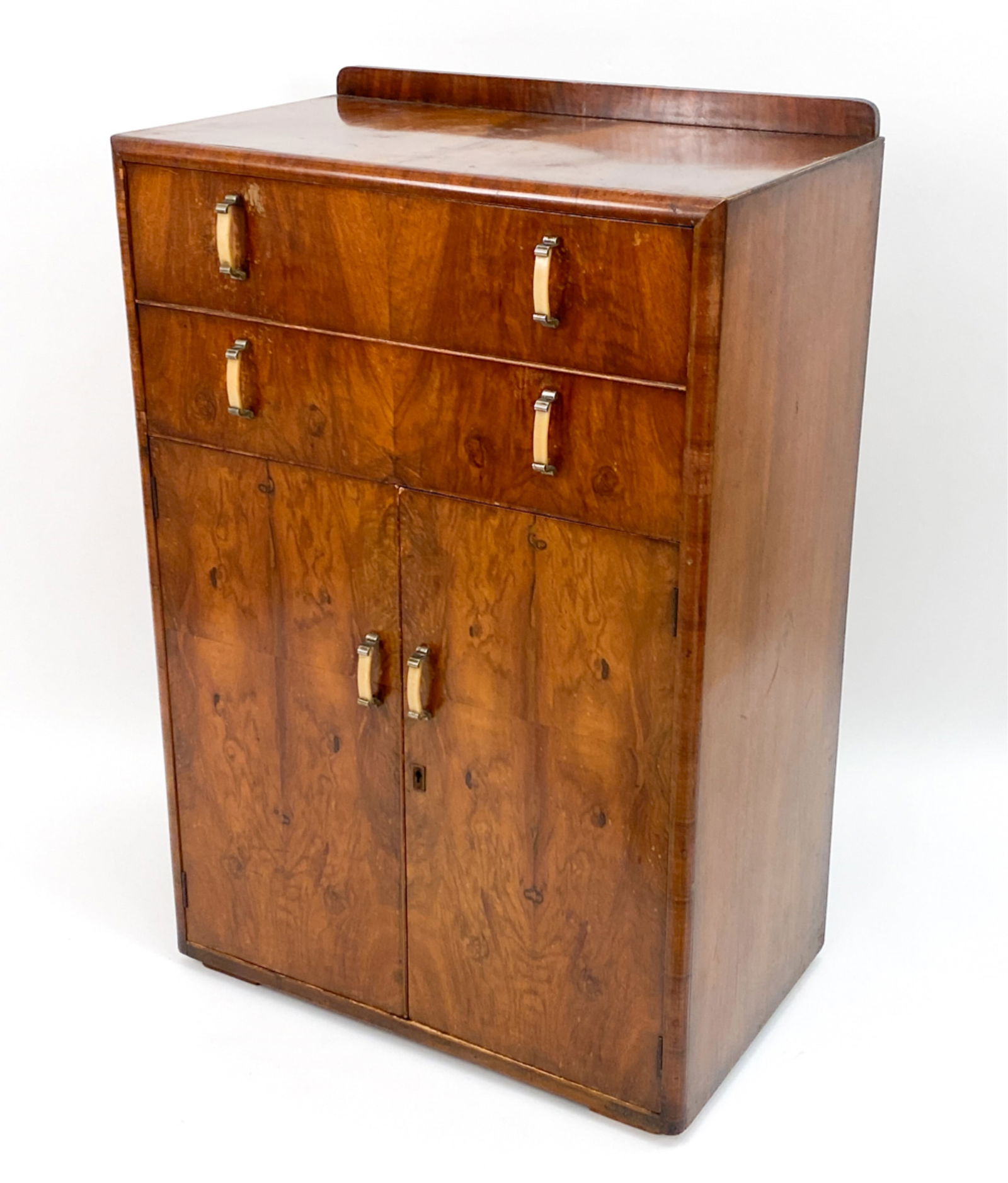 ART DECO BURLWOOD SERVER OR BAR CABINET (1 of 20)