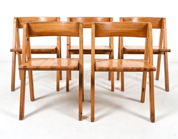 (5) SOREN NISSEN & EBBE GEHL PINE 'FYRKAT' CHAIRS