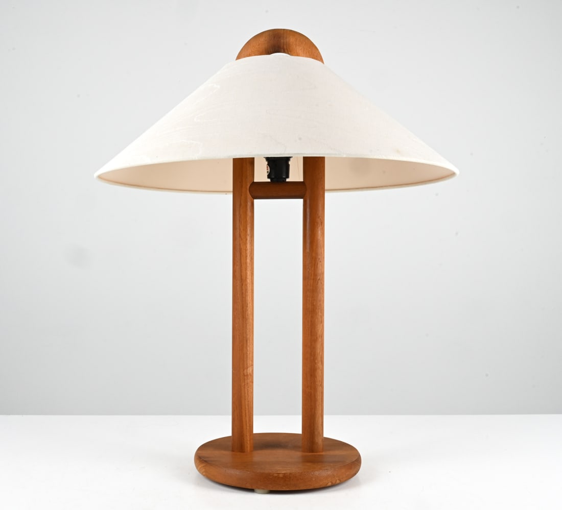 DANISH MODERN TEAK TABLE LAMP BY +LYS (1 of 15)
