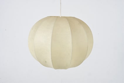 LINUS BOPP SPUN RESIN COCOON PENDANT, C. 1970'S