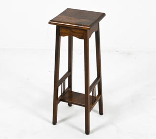 DUTCH OAK PEDESTAL OR PLANT STAND, C. 1940'S