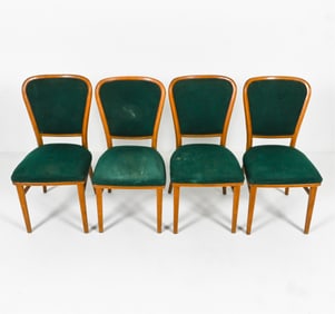 (4) SPAHN STADTLOHN GERMAN BISTRO CHAIRS, C. 1950