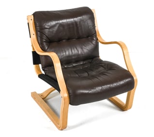 ESKO PAJAMIES FOR ASKO LEATHER 'KOIVUTARU' CHAIR