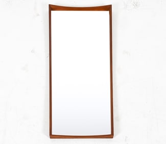DANISH TEAK WALL MIRROR BY AARHUS, C. 1960