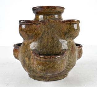 GERMAN MODERNIST STUDIO CERAMIC PLANTER, C. 1970'S