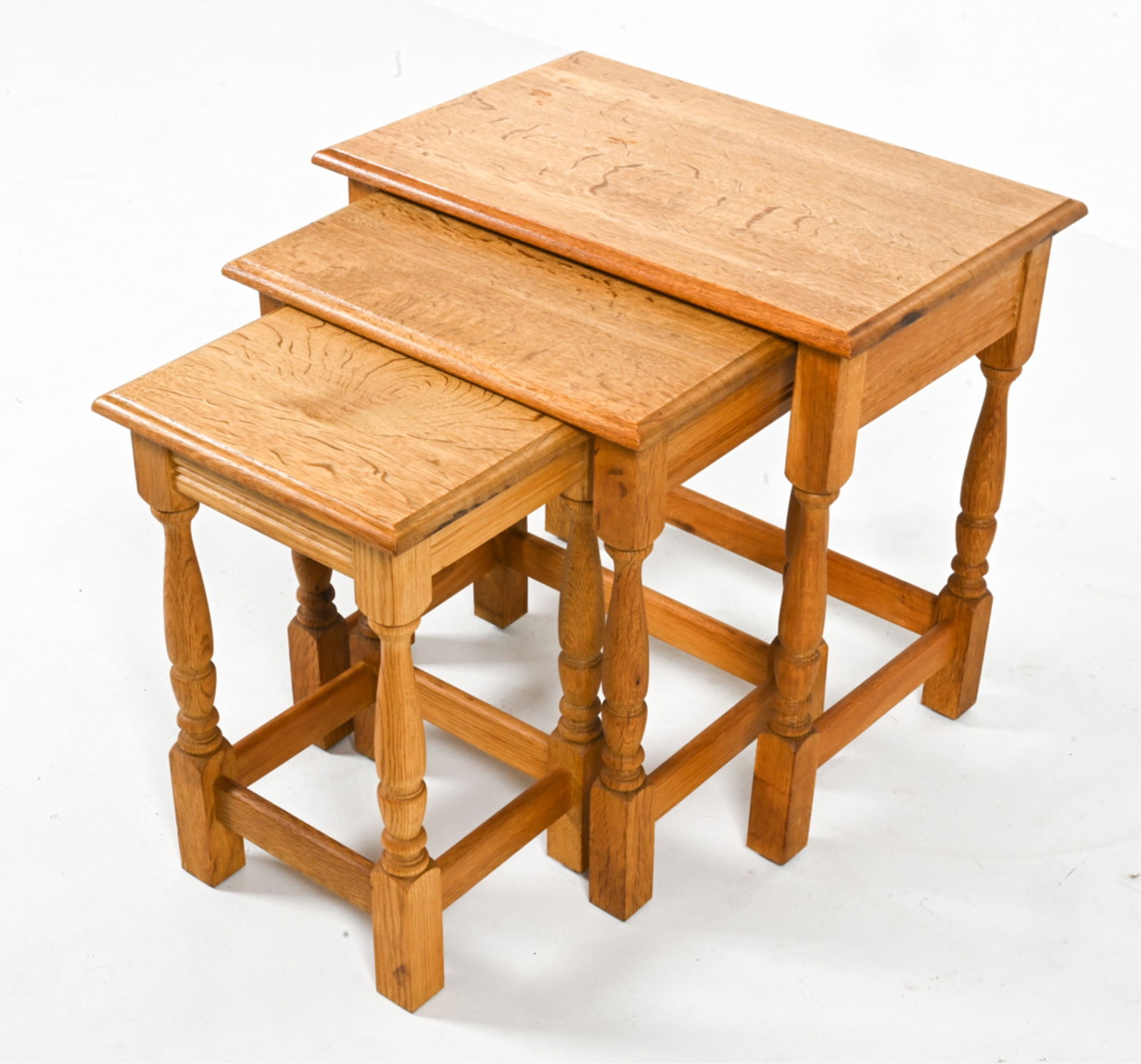 (3) MANNER OF HENNING KJAERNULF OAK NESTING TABLES (1 of 13)
