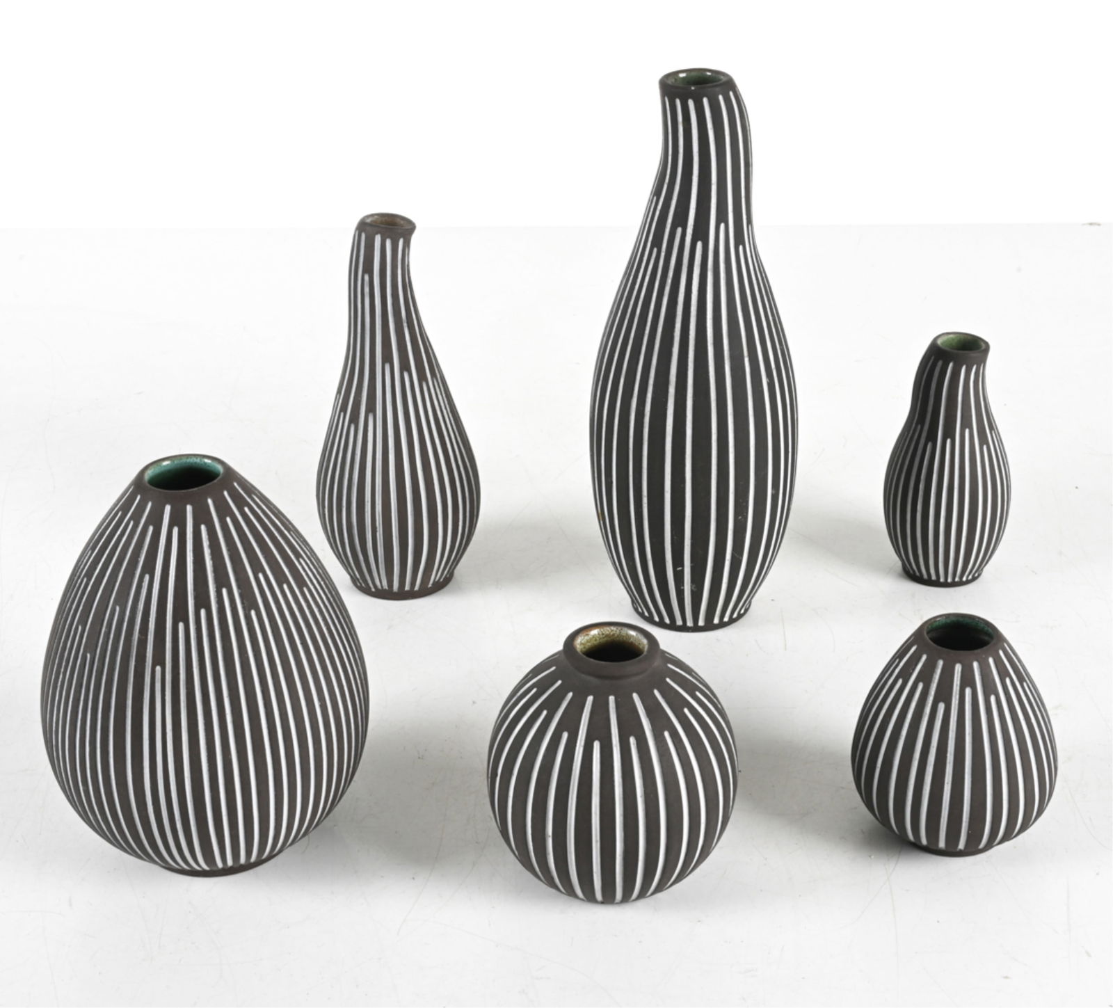 (6) DANISH STUDIO POTTERY VASES (1 of 12)
