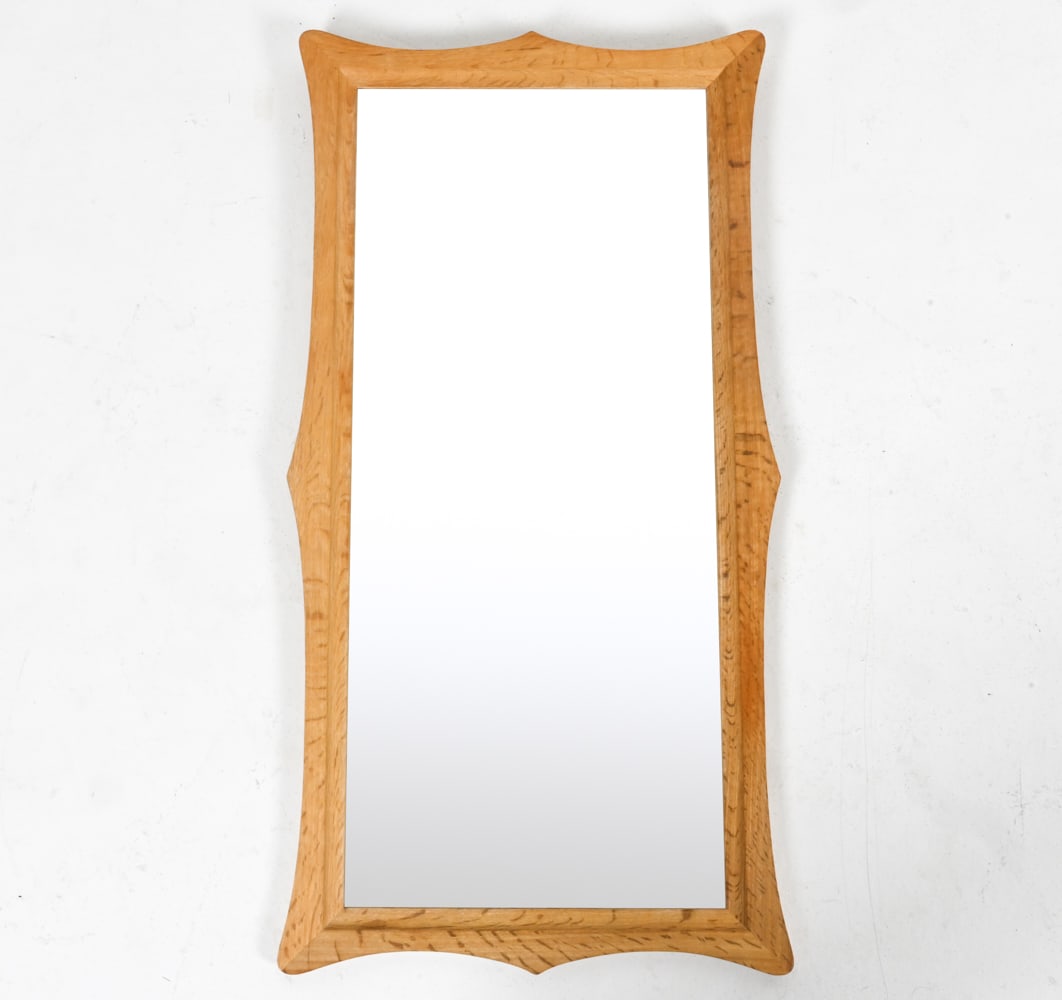 AARHUS DANISH OAK WALL MIRROR, C. 1970'S (1 of 10)