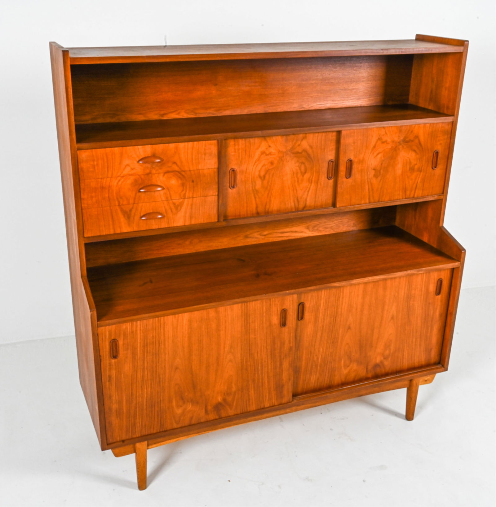 DANISH MODERN TEAK SERVER CABINET, C. 1970'S (1 of 12)