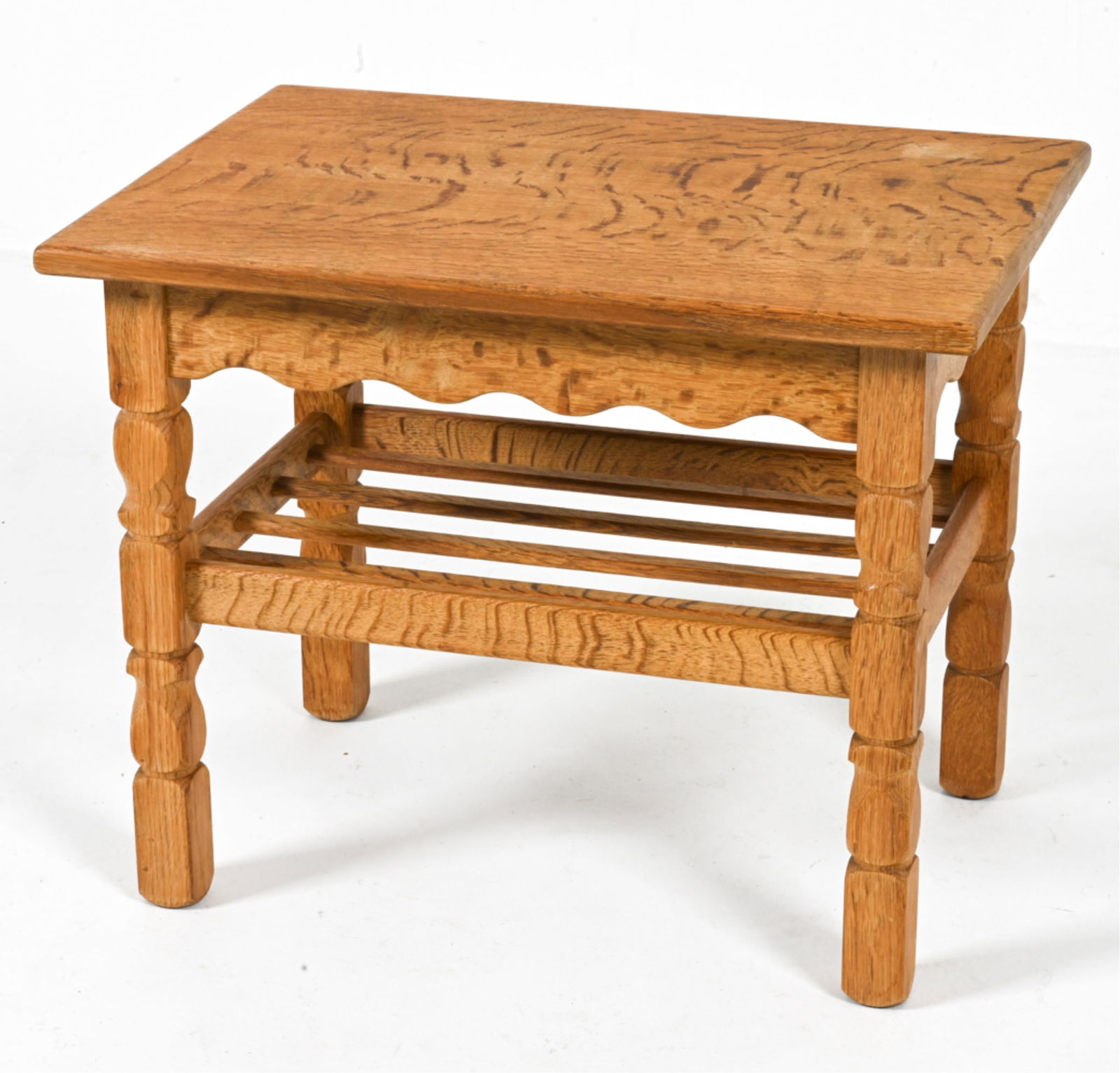 MANNER OF HENNING KJAERNULF OAK SIDE TABLE (1 of 9)