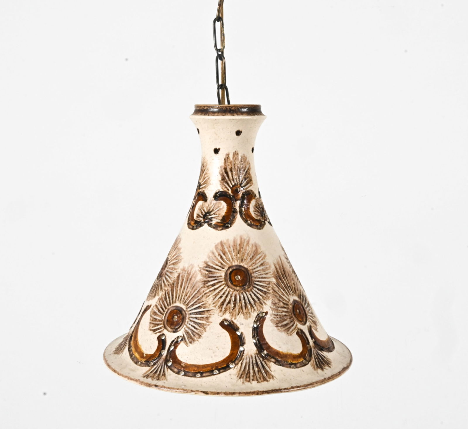 SCANDINAVIAN STUDIO POTTERY PENDANT LIGHT (1 of 10)