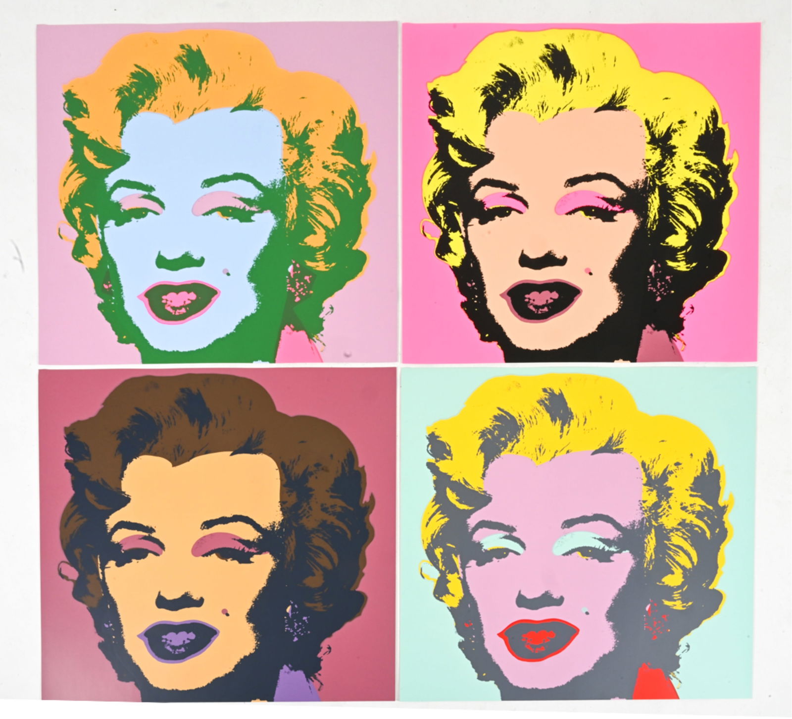 (4) AFTER ANDY WARHOL MARILYN MONROE SCREENPRINTS (1 of 6)