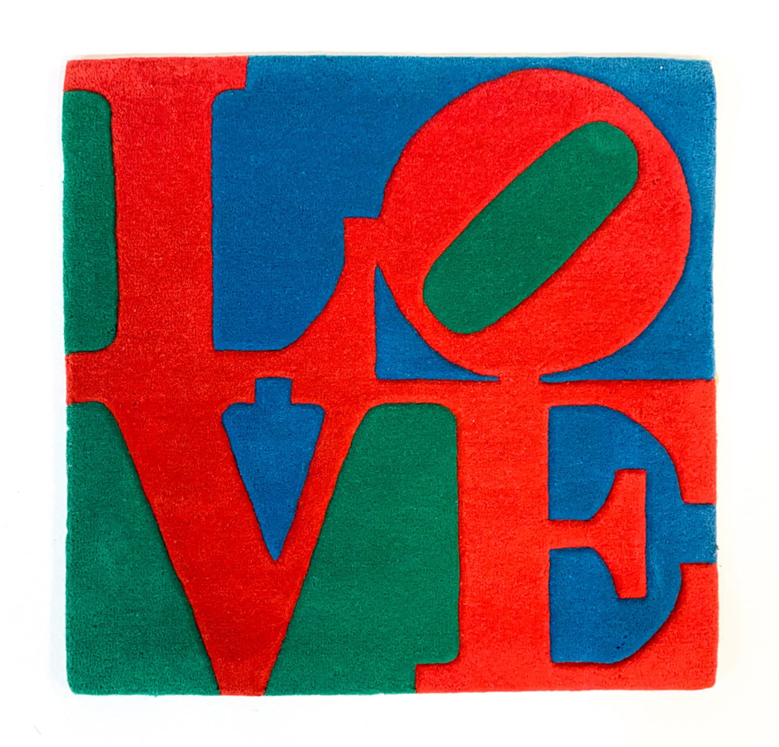 LTD. ED. ROBERT INDIANA GALERIE-F POP ART LOVE RUG (1 of 5)