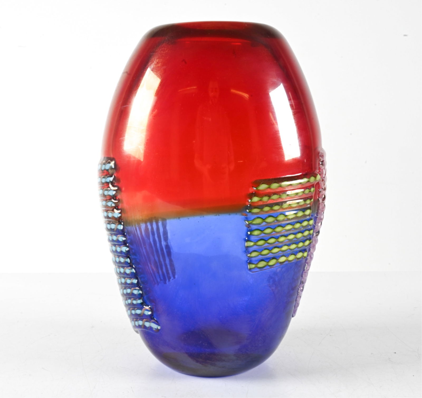 ABSTRACT ART GLASS VASE IN THE MURANO STYLE (1 of 12)