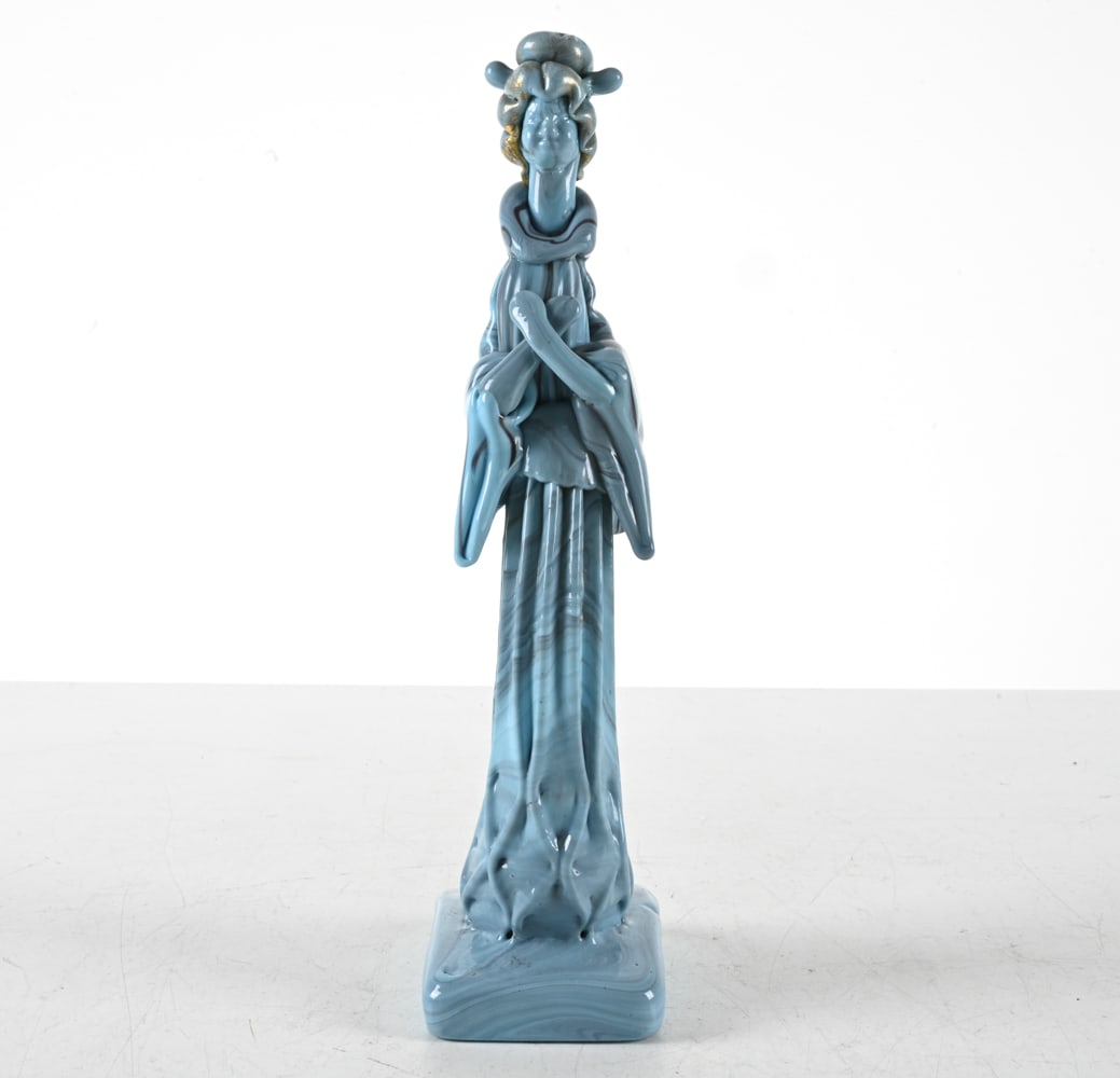 MID-CENTURY ART GLASS FEMALE FIGURE (1 of 12)
