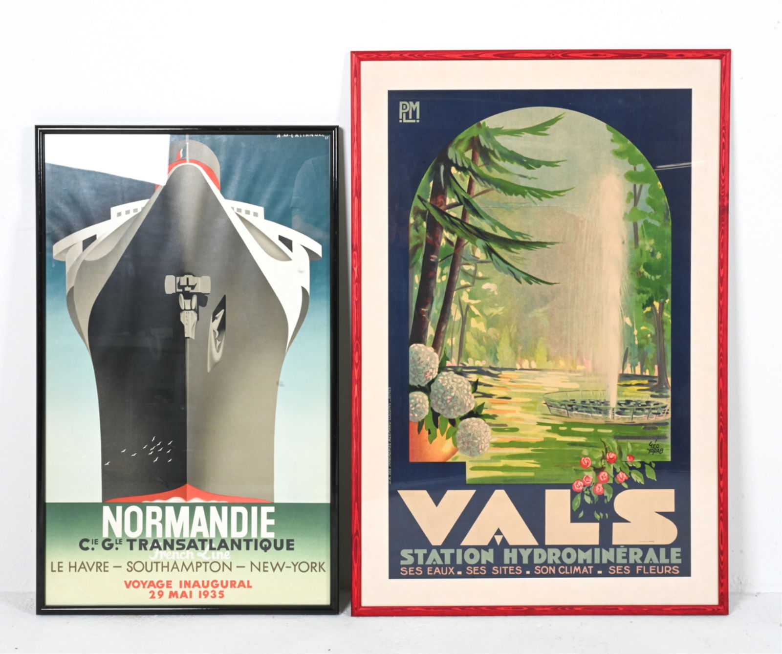 (2) RETRO FRENCH ADVERTISING TRAVEL POSTERS (1 of 12)