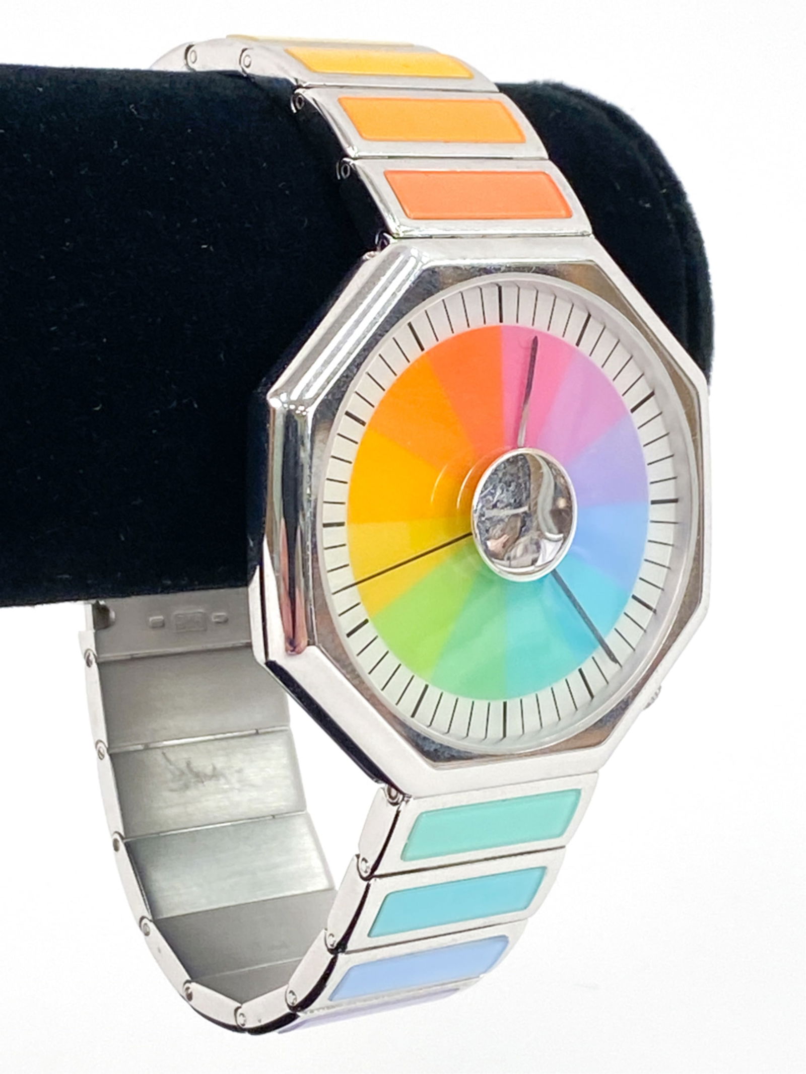 LTD. ED. MAX BILL MOVADO 'BILL TIME' SILVER WATCH (1 of 9)
