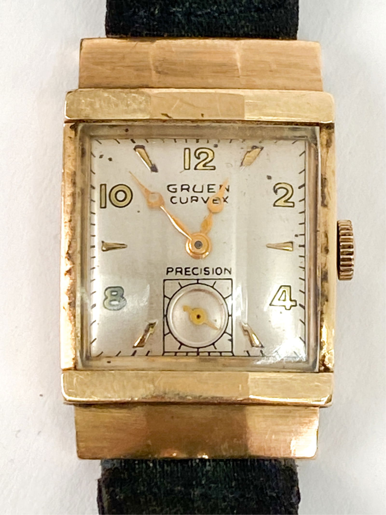 1940'S GRUEN CURVEX PRECISION 14K 'TOPHAT' WATCH (1 of 7)