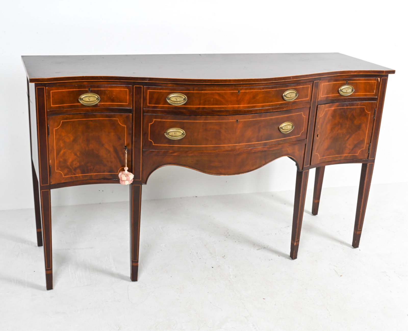 HEPPLEWHITE STYLE INLAID MAHOGANY SIDEBOARD (1 of 14)