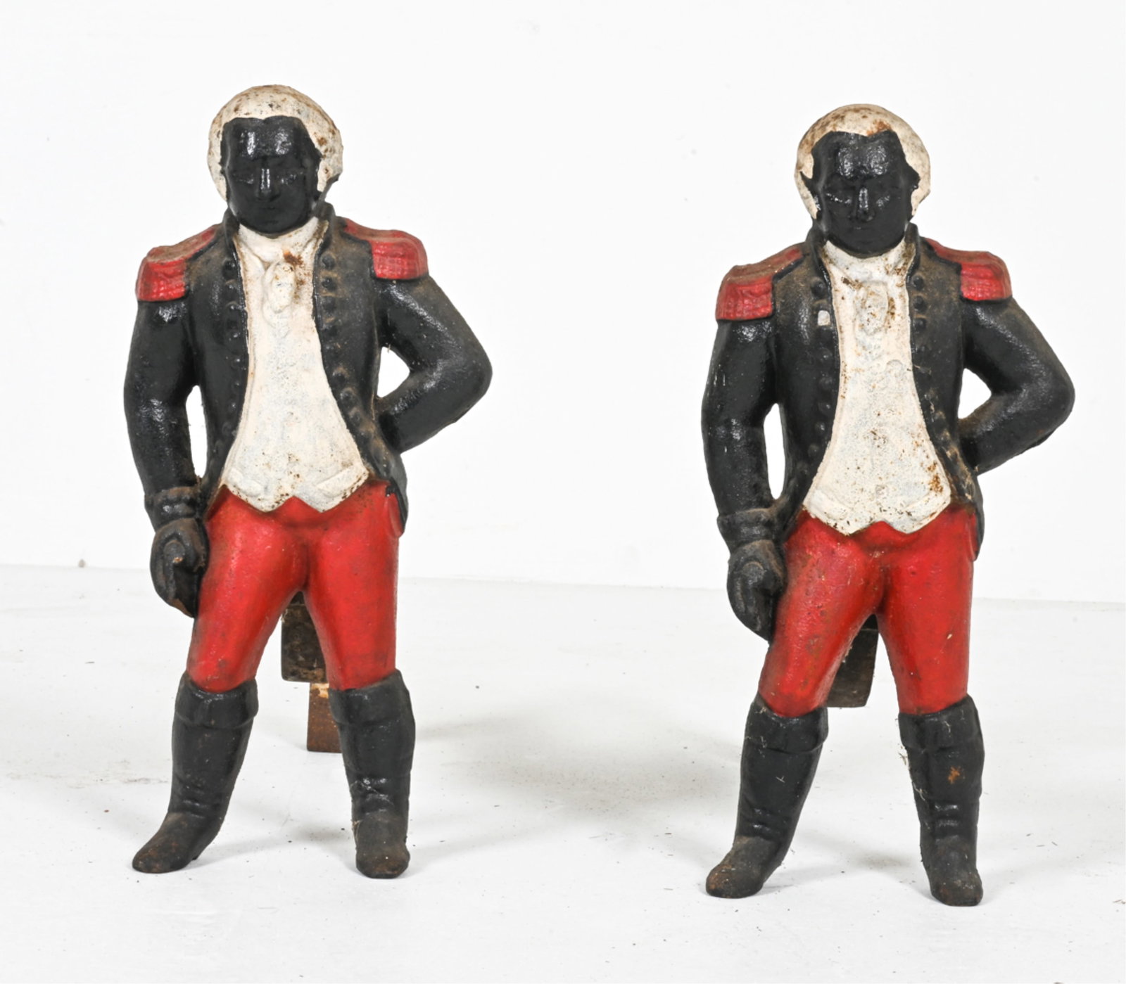 ANTIQUE GEORGE WASHINGTON ANDIRONS (1 of 11)