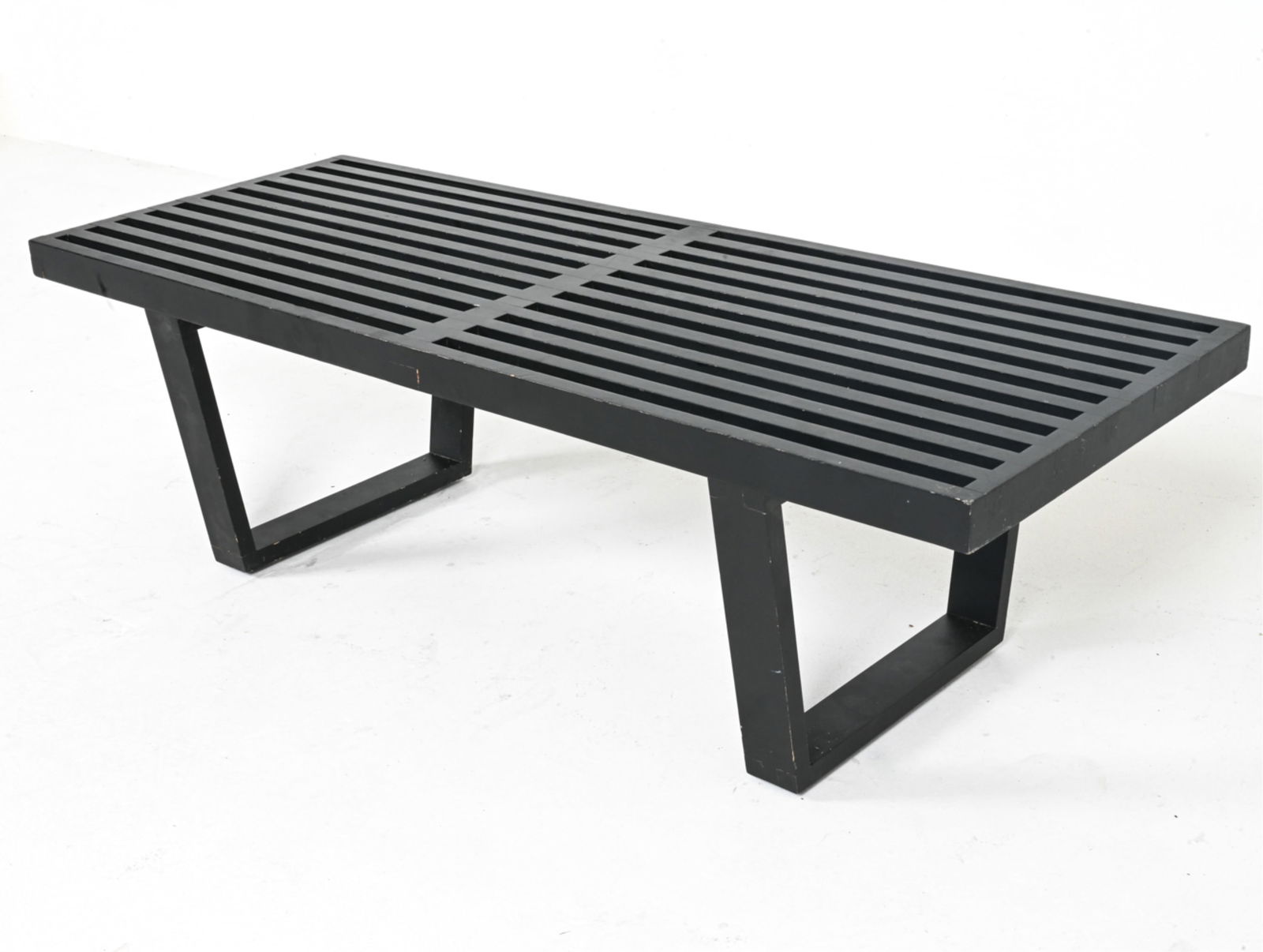 MANNER OF GEORGE NELSON SLATTED PLATFORM BENCH (1 of 10)