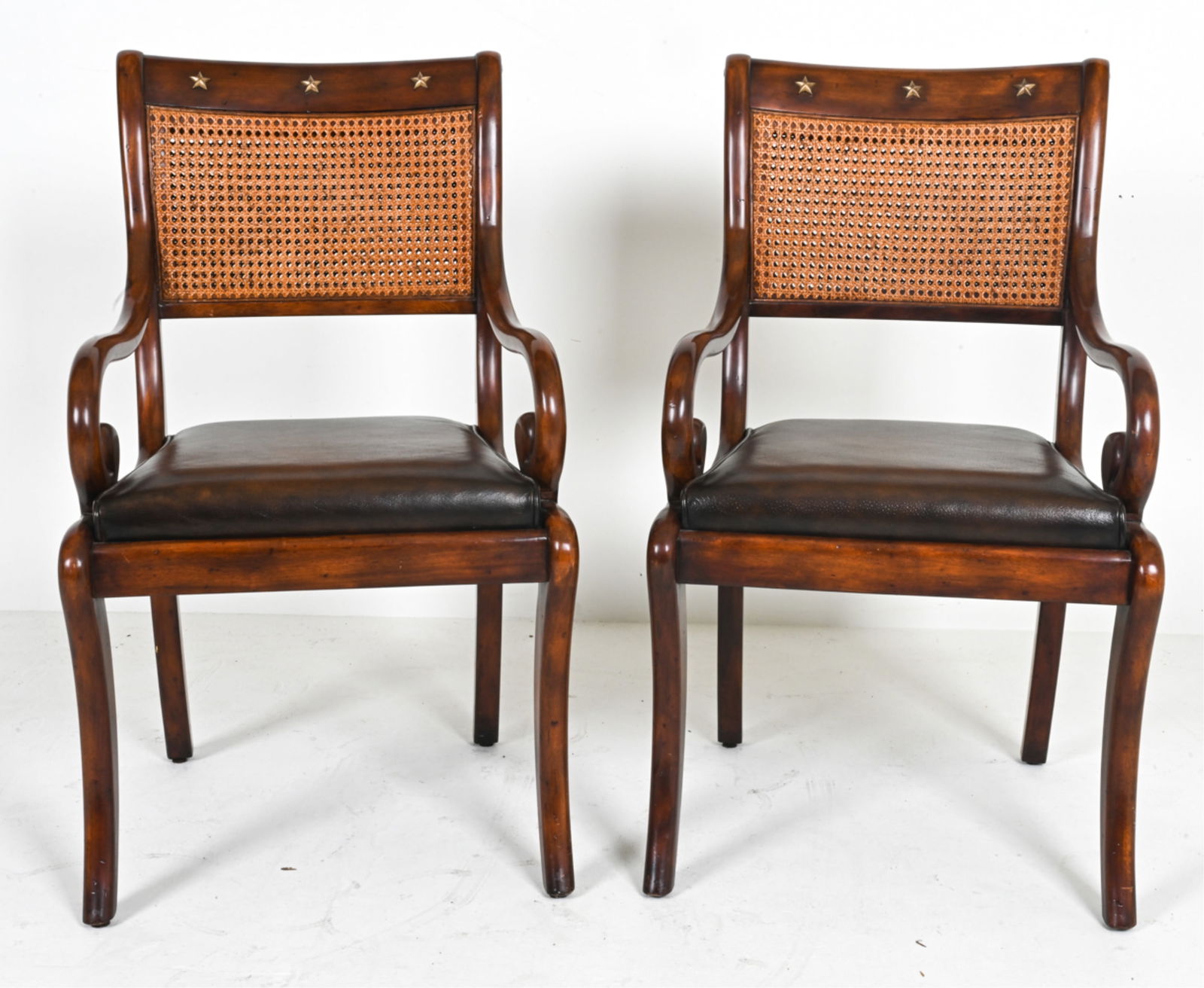 (2) MAHOGANY ARM CHAIRS BY RENFREW HOME AND GARDEN (1 of 12)