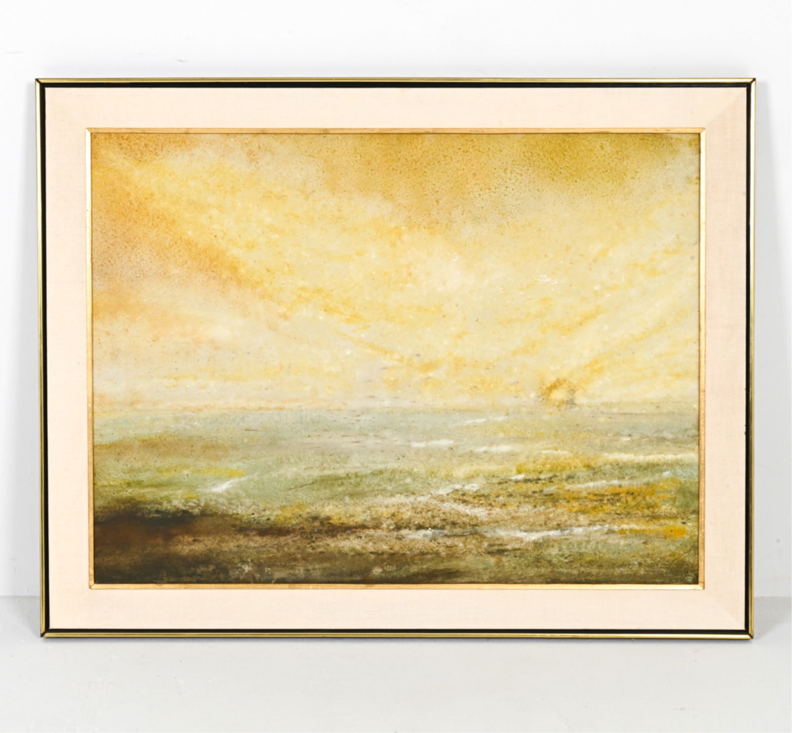 ABSTRACT SEASCAPE O/C, SIGNED (1 of 8)
