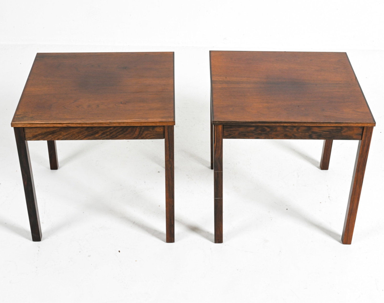 PAIR OF DANISH MODERN ROSEWOOD END TABLES (1 of 9)