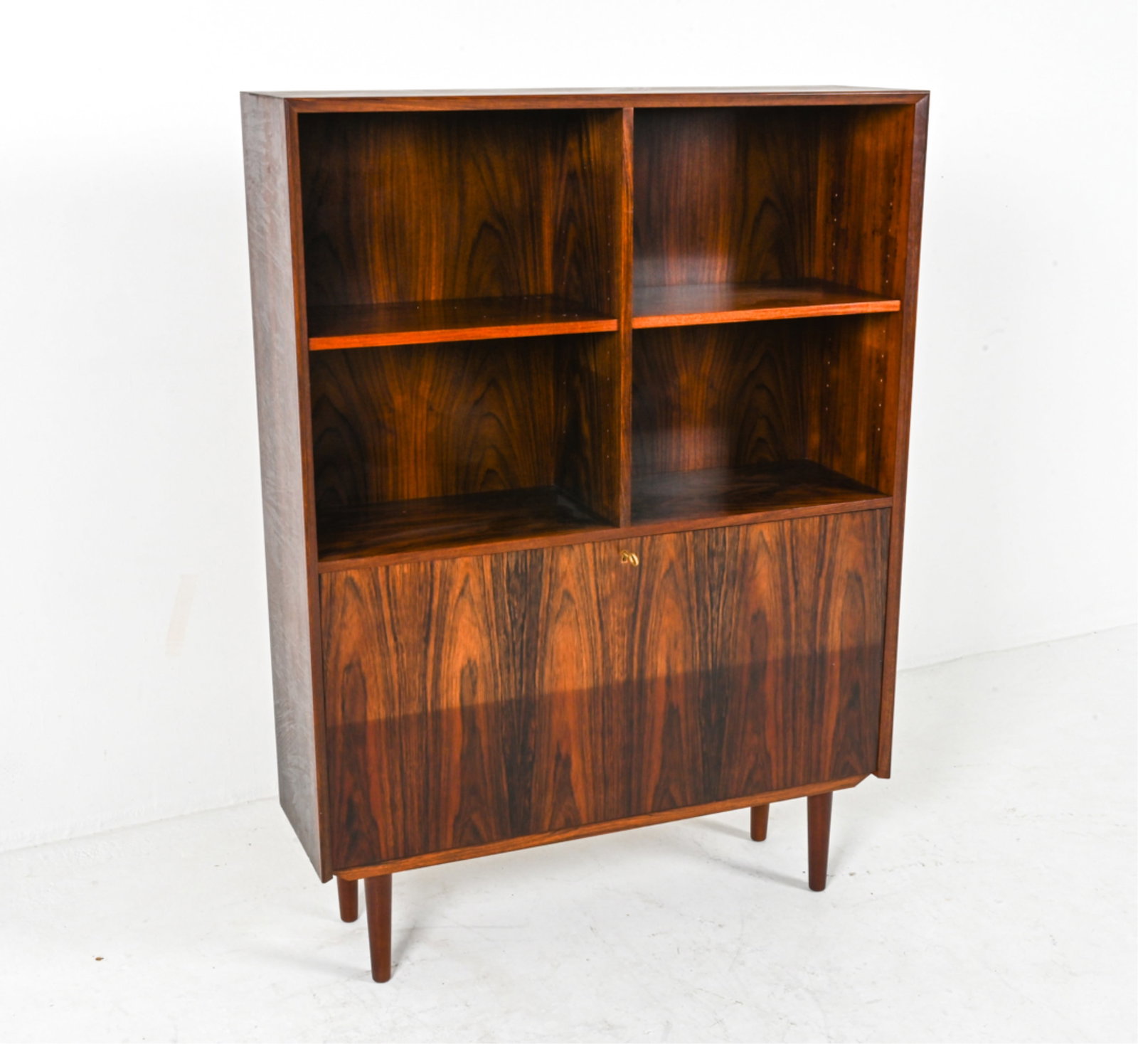 DANISH ROSEWOOD BOOKCASE CABINET (1 of 20)