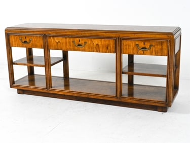 DREXEL CAMPAIGN-STYLE CREDENZA, C. 1970'S