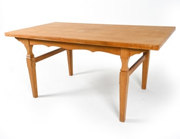 MANNER OF KJAERNULF OAK EXPANDING TABLE