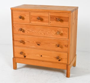 MODERN SCANDINAVIAN PINE CHEST OF DRAWERS