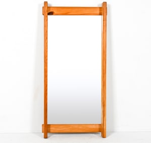 SCANDINAVIAN BRUTALIST SOLID PINE MIRROR
